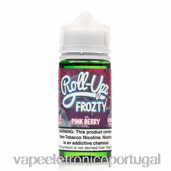Vape Eletrônico Pink Berry Ice - Suco Roll-upz - 100ml 0mg
